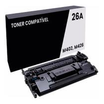 Toner CF226A 26A compatível com impressoras M402DN M402N rendimento aproximado 3.100 páginas.