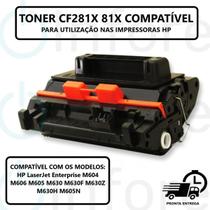 Toner Cf281x 81x 281x P/ M605N M604 M606 M630F M630Z M630H Compatível Toner Cf281x 81x 281x P/ M605N M604 M606 M630F M630Z M630H Compatível