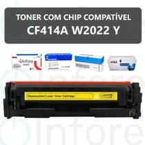 Toner Cf414a W2022 Amarelo C/ Chip Compatível M454dw M454dn Mfp M479fdw Mfp M479dw