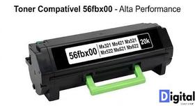 Toner Compatível 56fbx00 Mx321 Ms421 Mx521 Mx522 Ms621 Mx622 20k