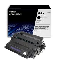 Toner Compatível CE255A 55A para impressoras laser P3015 P3015N P3015DN qualidade profissional e rendimento de 6.000 páginas