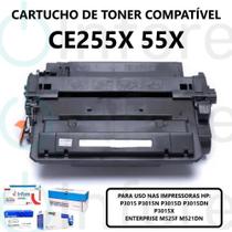 Toner Compatível Ce255x 255x 255 55x Compatível P3015 P3015n P3015dn 10k - PREMIUM