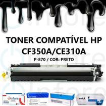 Toner Compatível CE310A CF350A Preto 126A 130A Impressoras M176N M177FW M275 CP1020 CP1025 M175A M175NW CP1025NW