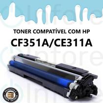 Toner Compatível Ce311a Cf351a Ciano Para CP1020 CP1020WN CP1025 M175A M176 M177 M176N M177FW