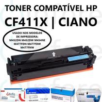 Toner Compatível Cf411x 411x Ciano p/ M452DN M452DW M452NW M477FDN M477FDW