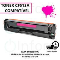 Toner Compativel Cf513a 204a M180n M-180nw M180 M181 Magenta