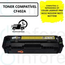 Toner Compatível Com Laserjet M252Dw M277Dw M252 M277 CF402A 201A Amarelo