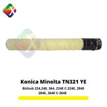 Toner Compatível TN-321K TN321 Amarelo Bizhub C224 C284 C364