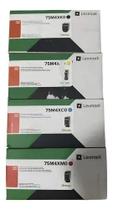 Toner Lexmark Original CS632, CX635 Ultra Rendimento BK 20k CMY 11.7k Kit Completo 75M4XK0 75M4XC0 75M4XM0 75M4XY0. Toner Lexmark Original CS632, CX635 Ultra Rendimento BK 20k CMY 11.7k Kit Completo 75M4XK0 75M4XC0 75M4XM0 75M4XY0.