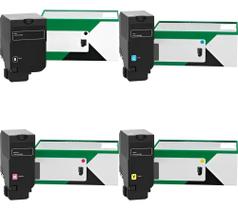 Toner Lexmark Original CX725 CS725 74C4HK0 74C4HM0 74C4HC0 74C4HY0 Kit 4x cores Ultra Rendimento