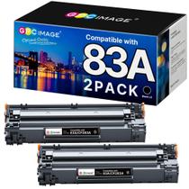 Toner para impressora a laser GPC Image 83A preto, pacote com 2