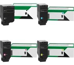 Toner para Lexmark Cx725, Cs725 Jogo Completo Original com as 4 Cores Pague em 3x Sem Juros Toner para Lexmark Cx725, Cs725 Jogo Completo Original com as 4 Cores Pague em 3x Sem Juros