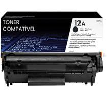 Toner Preto Compatível Q2612A 12A para modelos 1010 1022 3030 3050 rendimento aproximado 2000 páginas Toner Preto Compatível Q2612A 12A para modelos 1010 1022 3030 3050 rendimento aproximado 2000 páginas