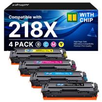 Toner VIPSIM 218X Kit com 4 unidades compatível com HP 218A