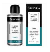 Tônico 7% Ácido Lático + 1% Ácido Salicílico Principia Skincare AL-7 com 120ml