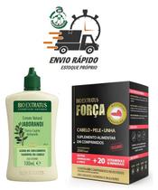 Tônico Capilar Jaborandi Antiqueda + Suplemento Força 900mg