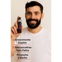 Tônico Crescimento Rápido Cabelo e Barba Dermabel Alecrim e Jaborandi