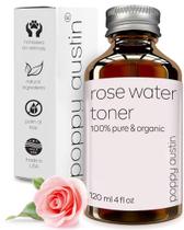 Tônico de água de rosas Poppy Austin 120 ml para rosto sem crueldade