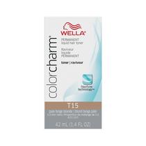 Tônico de cabelo WELLA Color Charm T15 Pálido Bege Loiro 40mL Tônico de cabelo WELLA Color Charm T15 Pálido Bege Loiro 40mL