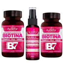 Tônico De Crescimento+Biotina Aubefor Kit 1 Tônico+2Biotina