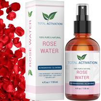 Tônico facial em spray de água de rosas com ativação total 120 ml