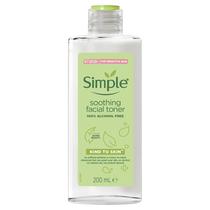 Tônico facial Simple Kind to Skin Soothing 200 ml, pacote com 1 Tônico facial Simple Kind to Skin Soothing 200 ml, pacote com 1