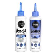 Tônico Fortalecedor + Tônico Noturno Salon Line Sos Bomba Crescimento 100ml