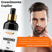 Tônico Minoxmed 5% 100ml, Cabelo,barba e sobrancelha