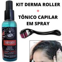 Tônico + Rolo P/ Microperfurações Kit Anti Alopécia Areata!!