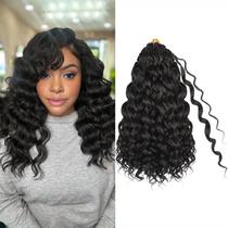 Toniola de cabelo de crochê, pré-enrolada, Ocean Wave, 14 polegadas, 8 pacotes Toniola de cabelo de crochê, pré-enrolada, Ocean Wave, 14 polegadas, 8 pacotes