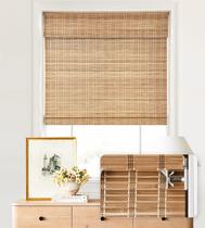 Tons romanos de bambu, LazBlinds, filtragem de luz, 70x160cm, marrom Tons romanos de bambu, LazBlinds, filtragem de luz, 70x160cm, marrom