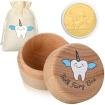 Tooth Fairy Kit Equsion, 3 peças, caixa de unicórnio Tooth Fairy Box