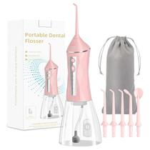 Tooth Flosser Lumivoid 320 ml Water Flosser Limpador Oral Rosa
