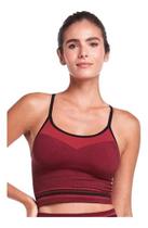 Top Academia Cropped Stripes Fitness Zero Costura Plie Top Academia Cropped Stripes Fitness Zero Costura Plie