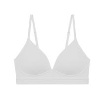 Top Academia Feminino Com Bojo Soft Alça Fina Básico Sutiã Confortável Adulto Soutien Sem Aro