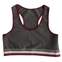 Top Academia Feminino Fitness Reforçado Nadador Sem Bojo Liso Básico Cropped Suplex Ginástica - Lelu Modas