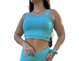 Top Academia Fitness Blusa Feminina Cropped Ginástica Casual Classic Treino Musculação Simples - Dafer Fitness