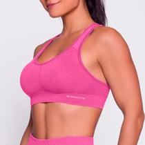 Top Academia Fitness Canelado Sem Costura Sport Selene Original