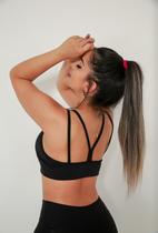 Top Academia Fitness Quatro Fitas Zero Transparência Alça Dupla Suplex Power 4 Fitas Top Fitness