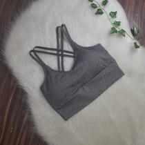 Top Academia Fitness Trançado Nas Costas - Zero Transparência