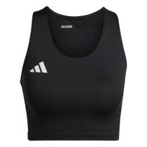 Top Adidas Cropped Adizero Feminino - Preto - GG Top Adidas Cropped Adizero Feminino - Preto - GG