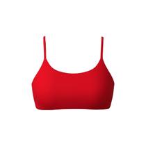 Top Adidas Essentials Suporte Leve Feminino - Vermelho Escuro - GG