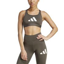 Top Adidas Estampado Powerreact Big Logo Cor: Verde Militar - Tamanho: GG