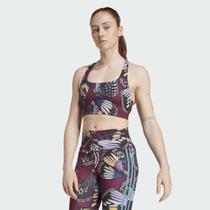 Top Adidas Farm Suporte Medio Feminino Vermelho