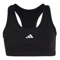 Top Adidas Poliamida Suporte Médio Treino Feminino - Preto - P Top Adidas Poliamida Suporte Médio Treino Feminino - Preto - P