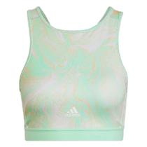 Top Adidas Suporte Leve Hyperglam Aeroready Training Marble-Print - HT5922