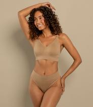 Top Alça Fina Com Bojo Removível Basic Pro Bege Top Alça Fina Com Bojo Removível Basic Pro Bege