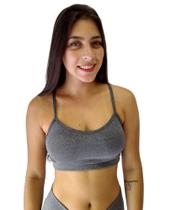 top alça fina feminino com bojo removível fitness academia
