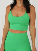 Top Alça Fina Verde Twist Julia