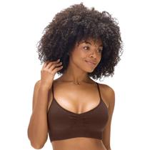 Top Alças Finas Ajustáveis Bojo Removível Sem Costura Modal Zee Rucci